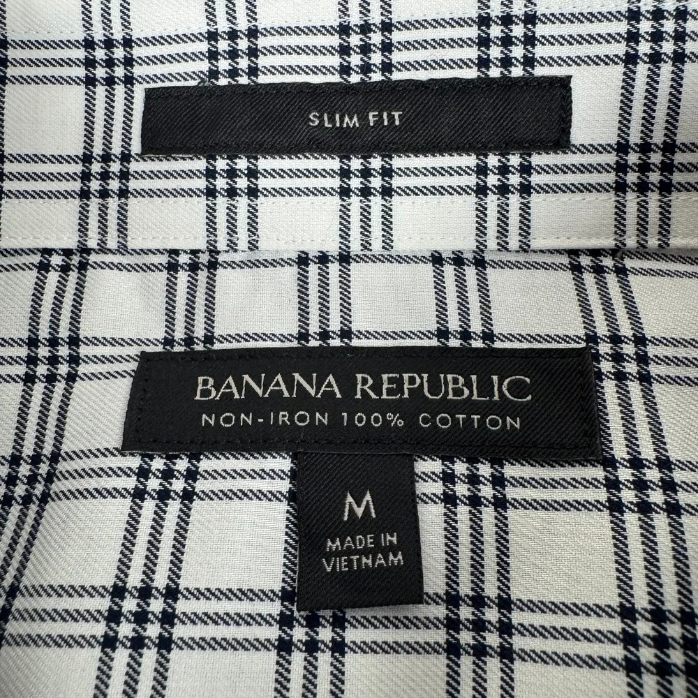 Banana Republic Slim Fit Button Up Shirt Long Sleeve Cotton Mens Medium M